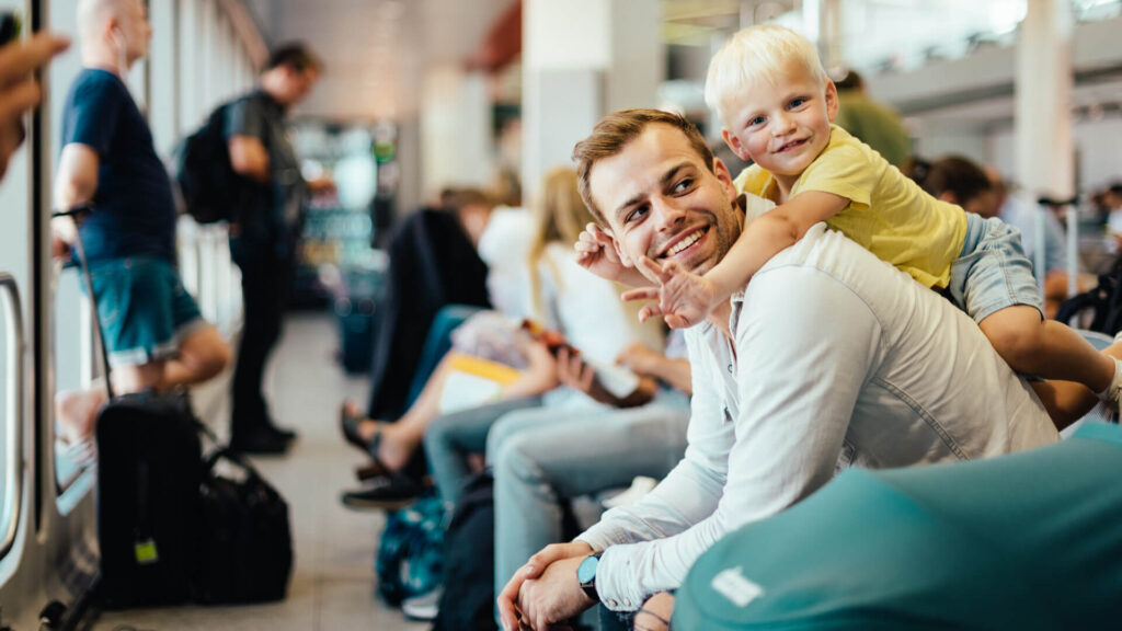 Fliegen mit Kindern ist immer ein Abenteuer.